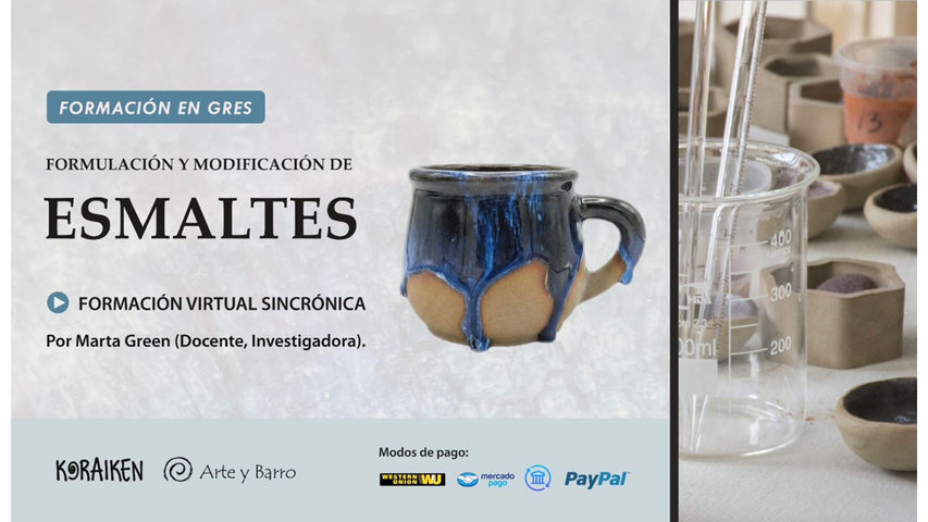 ESMALTES PARA GRES. Formulación y modificación. CLASES EN VIVO