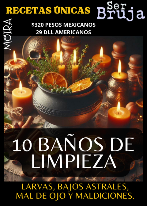 10 BAÑOS DE LIMPIEZA