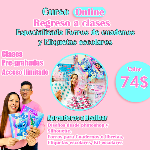 Curso Forrado de cuadernos y etiquetas escolares