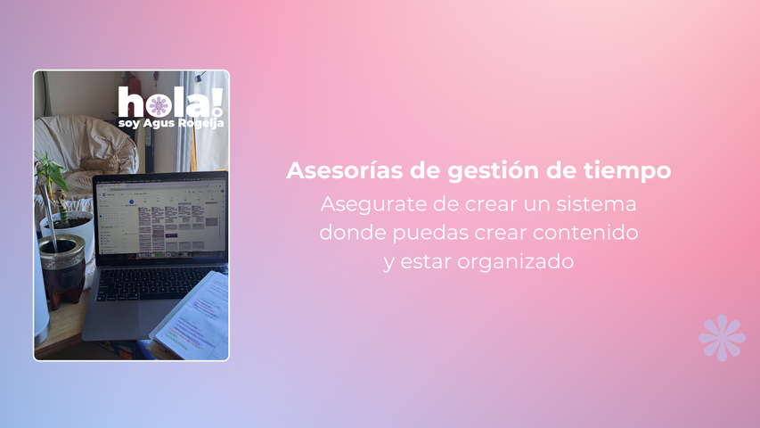 Asesoría [1:1] Planificación y Organización: Desarrollá tu Potencial con Eficiencia