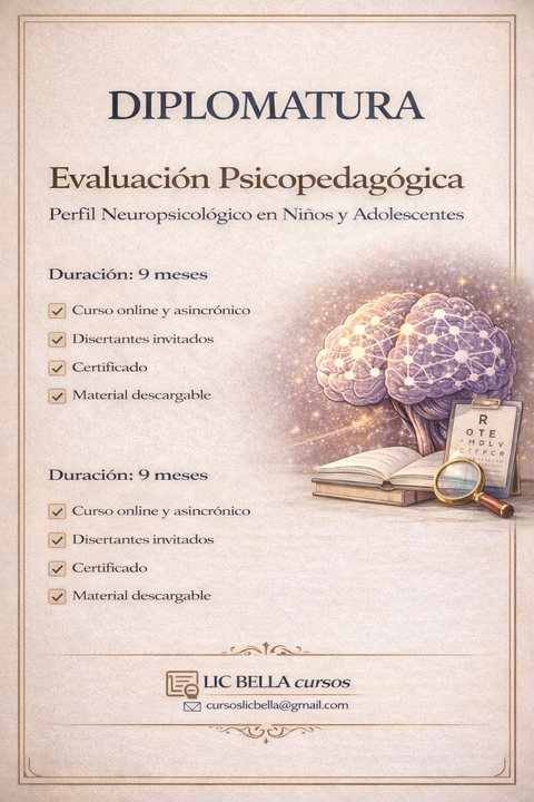 Diplomatura en evaluación psicopedagógica (Perfil NPS) Cohorte 7