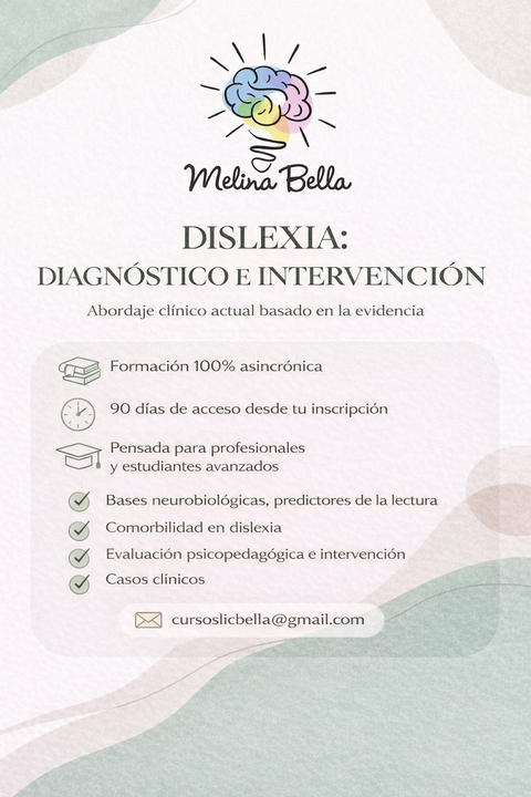 Dislexia: diagnóstico e intervención 