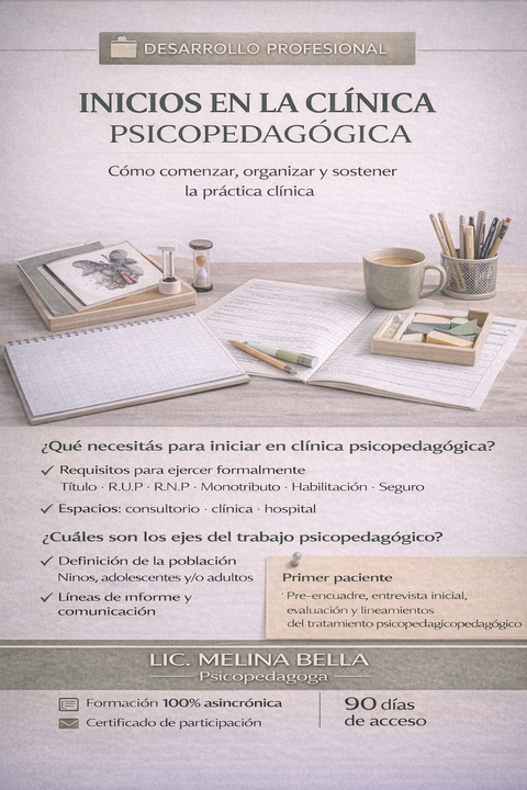 Inicios en la clínica psicopedagógica 