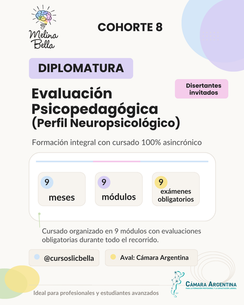 COHORTE 8 - Diplomatura en Evaluación Psicopedagógica (Perfil NPS)
