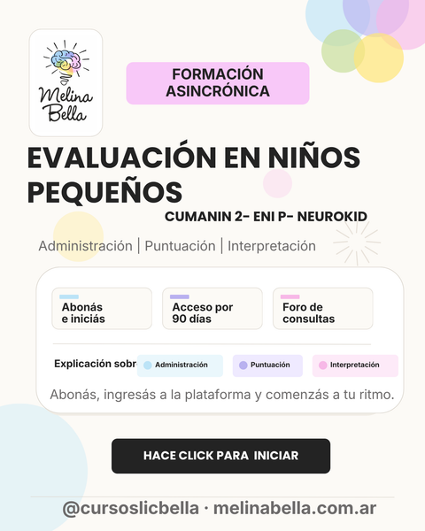 Evaluación neuropsicológica en niños pequeños