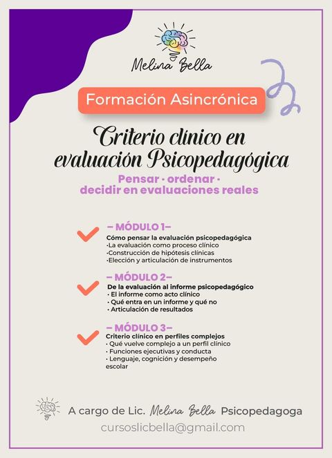 Seminarios : criterio clínico en la evaluación psicopedagógica 