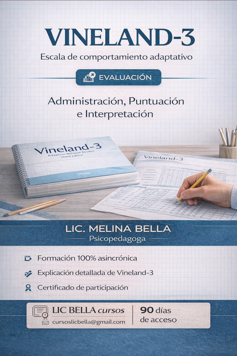 Vineland 3 : escala de conducta adaptativa 