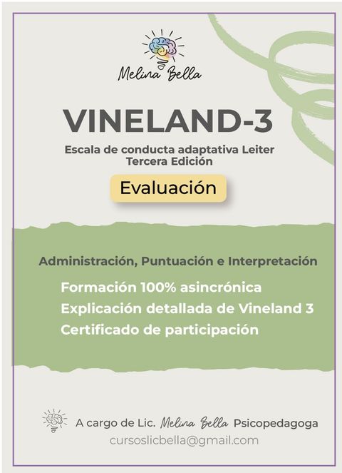 Vineland 3 : escala de conducta adaptativa 