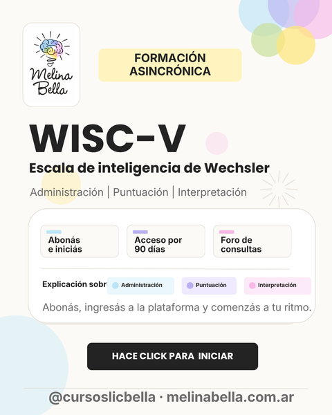 WISC V: Escala de inteligencia para niños
