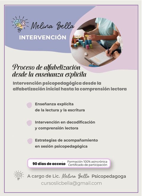 Proceso de alfabetización desde la enseñanza explícita 