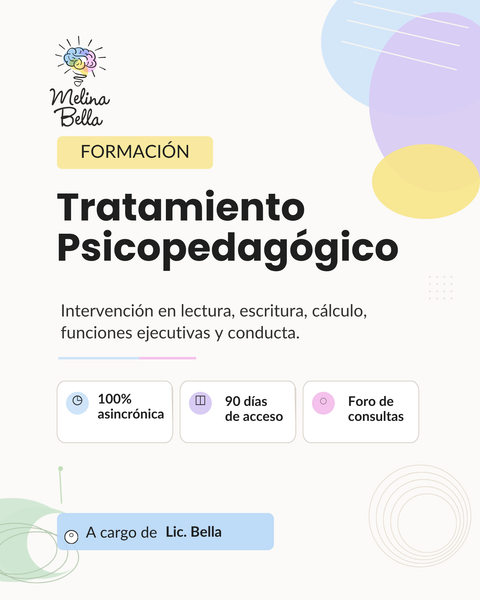 Tratamiento psicopedagógico: intervenciones desde la práctica 