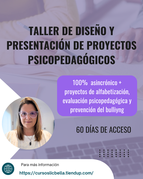 Taller Redacción de proyectos en Psicopedagogía