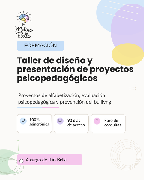 Taller Redacción de proyectos en Psicopedagogía