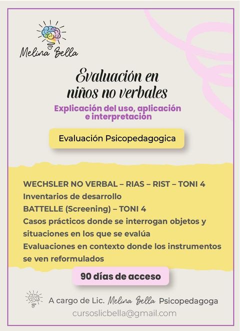 Evaluación en niños no verbales 