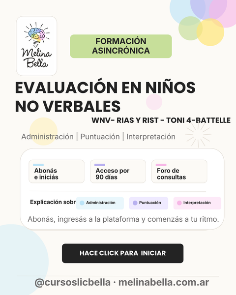 Evaluación en niños no verbales 