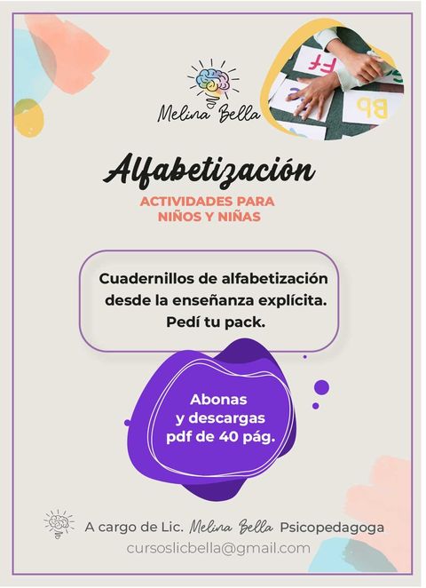 Pack de 10 Cuadernillos: alfabetización explícita 