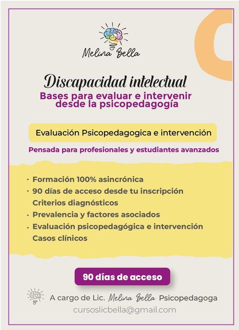 Discapacidad intelectual: criterios diagnósticos, evaluación y tratamiento 