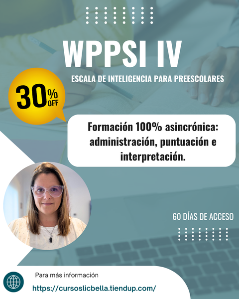 WPPSI IV: Escala de inteligencia para preescolares 