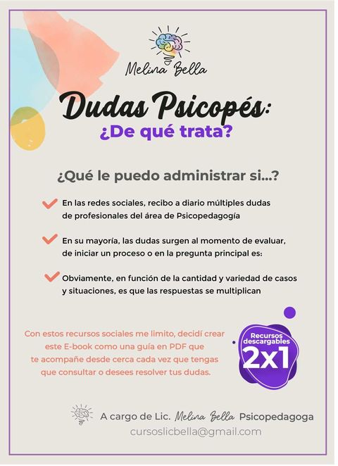 Dudas psicope : E- book con respuestas claves 