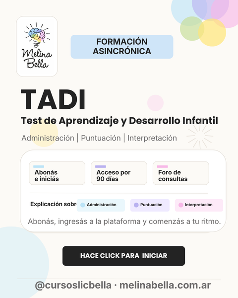 TADI: Escala de desarrollo 