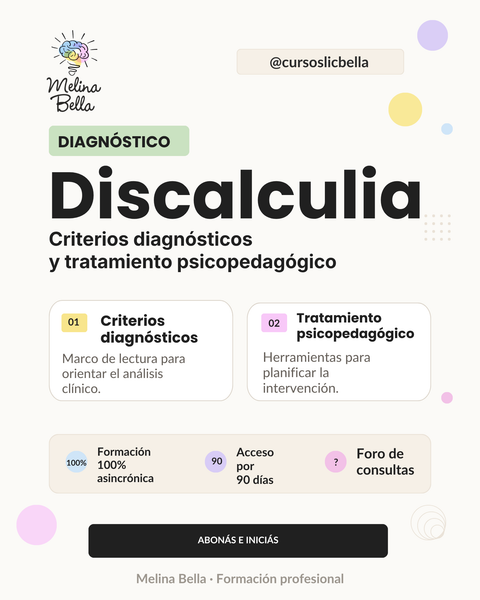Discalculia: diagnóstico e intervención 