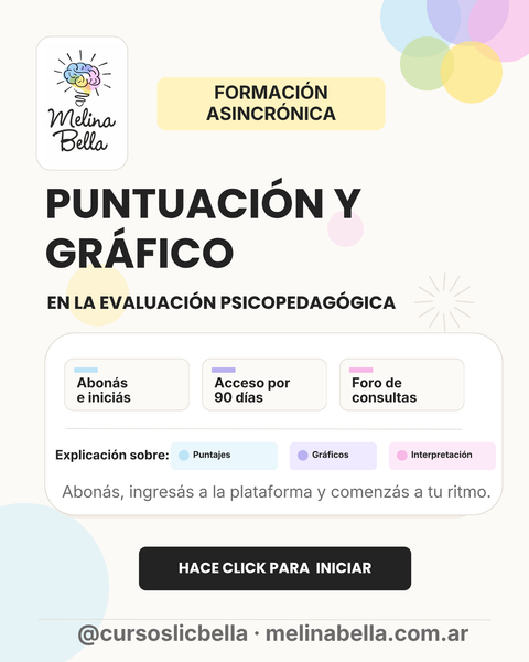 Puntuación y gráficos en la evaluación 