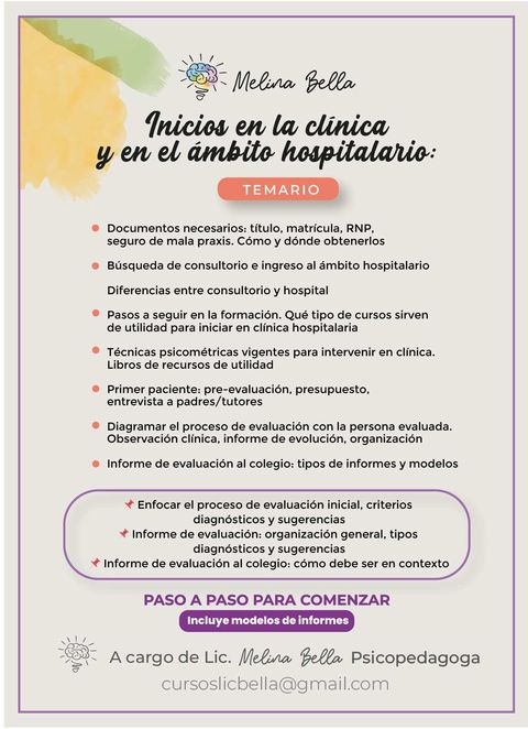 Inicios en la clínica y en hospital
