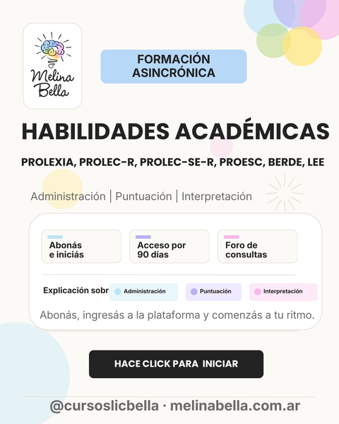 Evaluación de las habilidades académicas