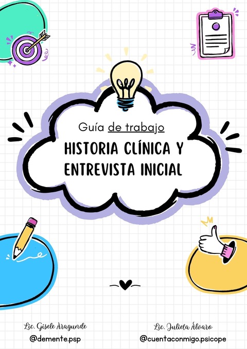 HC y Entrevista Inicial - Guía práctica y modelos
