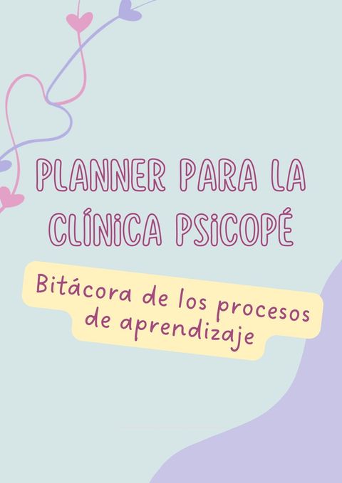 Planner para la clínica Psicope!