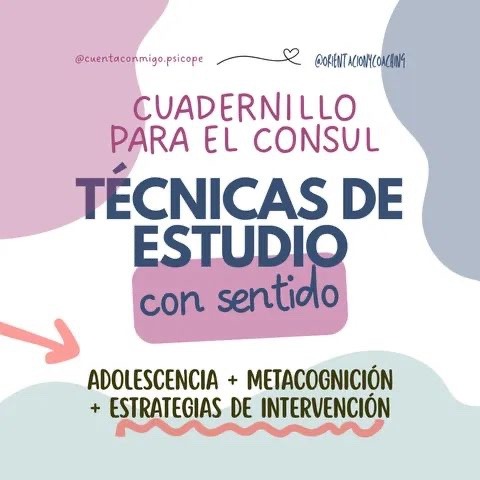Cuadernillo - Tecnicas de Estudio con Sentido