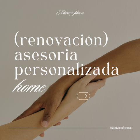 Renovación programa personalizado HOME ( con %)