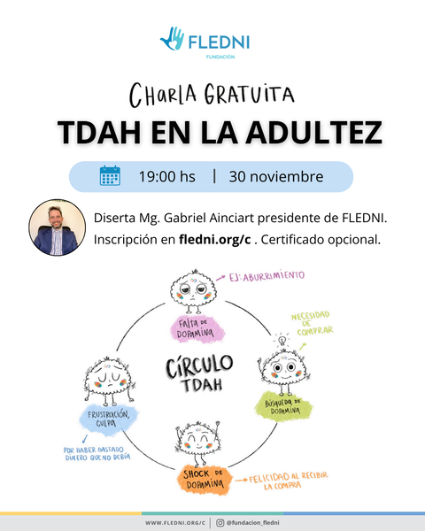 Certificado Charla TDAH en la Adultez. 