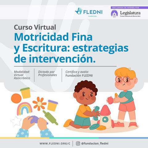 Curso de Motricidad Fina y Escritura: estrategias de intervención.  