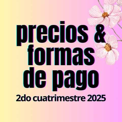 Info inglés 2do cuatri 2025- PRECIOS, HORARIOS Y MÁS!