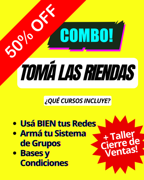 Combo TOMÁ LAS RIENDAS!