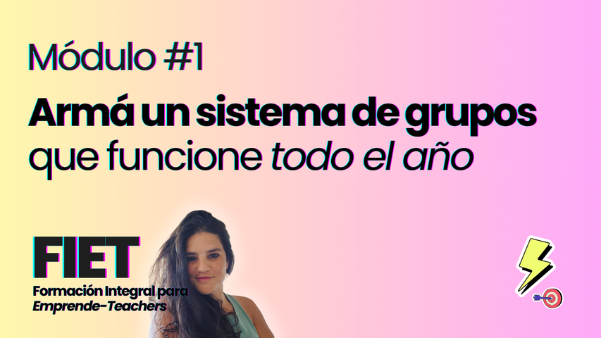 #1: Armá un sistema de grupos que funcione todo el año 😎