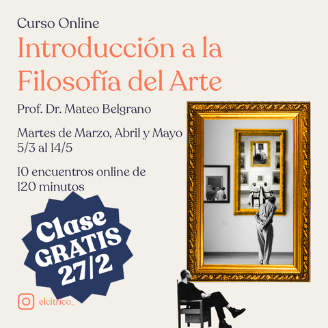 Clase Gratis Introducción a la Filosofía del Arte