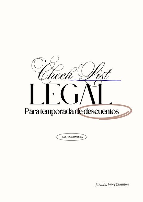 CHECKLIST LEGAL - TEMPORADA DE DESCUENTOS 