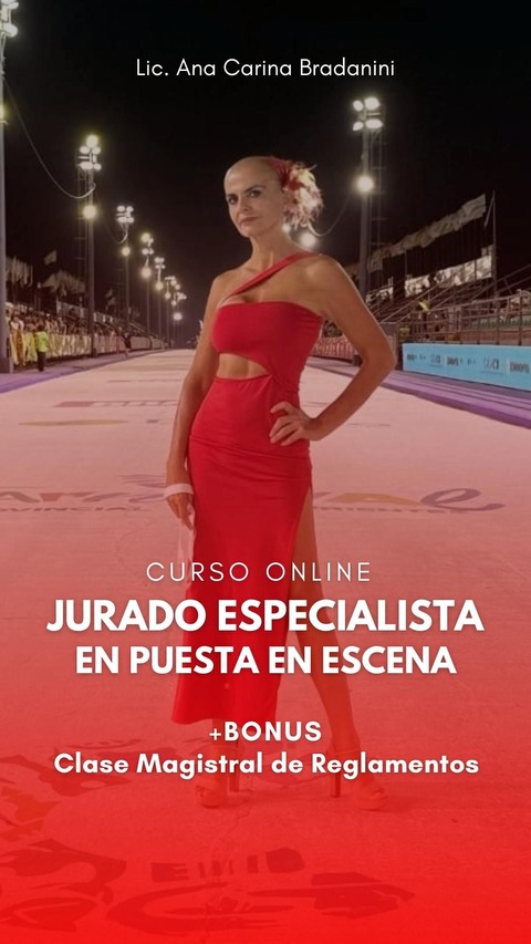 Jurado de Puesta en Escena, especializado en carnaval del Litoral