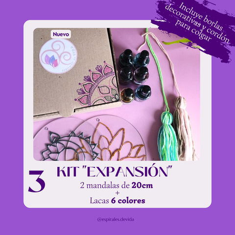 🌞 Kit “Expansión” – Mandala en Falso Vitraux (Preventa)
