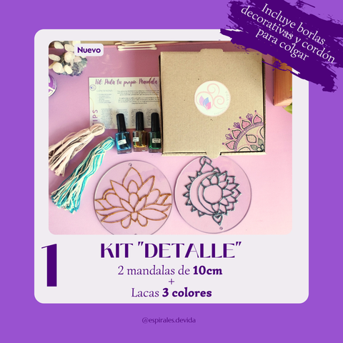 🌀 Kit “Detalle” – Mandalas en Falso Vitraux (Preventa)
