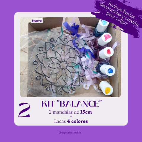 🌿 Kit “Balance” – Mandala en Falso Vitraux (Preventa)