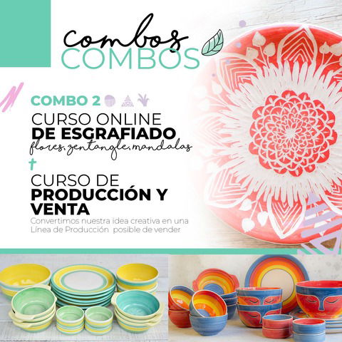 ¡COMBO! Curso Esgrafiado + Curso Producción y Venta