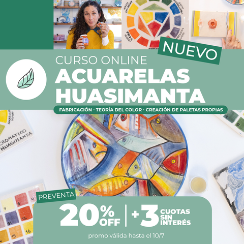  Curso Online: Acuarelas Huasimanta 