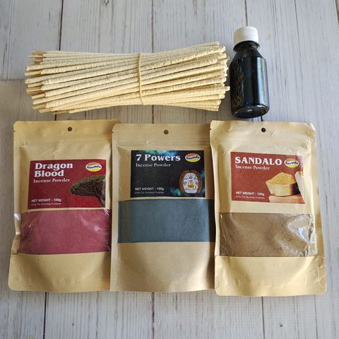 Promo solo x 24 hs: sahumerios neutros y maceración + polvos importados 