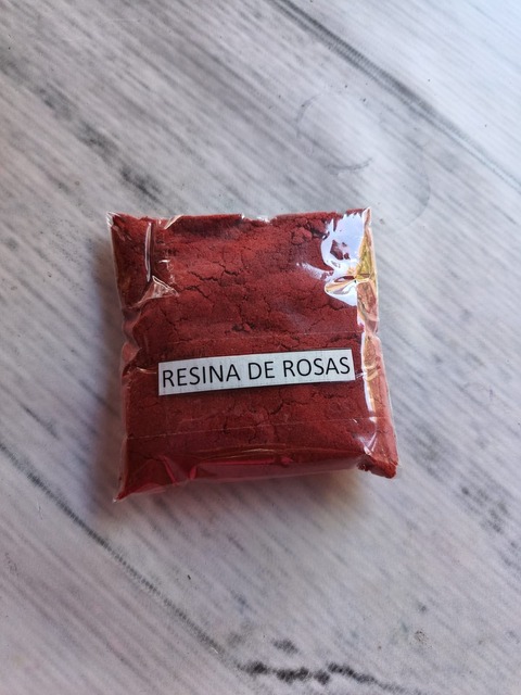 Resina en polvo rosas 
