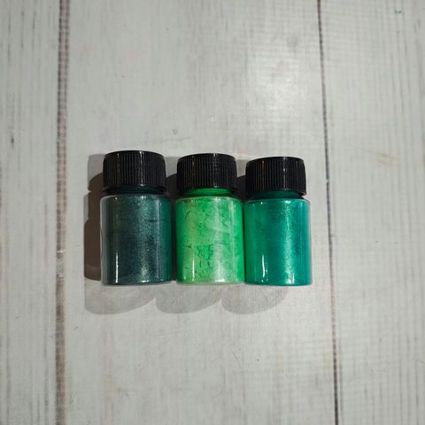 Mica en Polvo 15 gr c/u x 3 unidades color: verdes