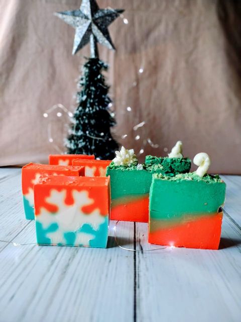 Taller online Jabones, espacial navidad.! clase mil ideas para vos y para vender 