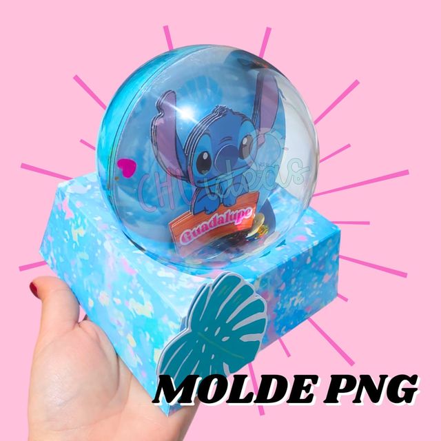 Base para esferas Naviplas de 10cm Molde PNG